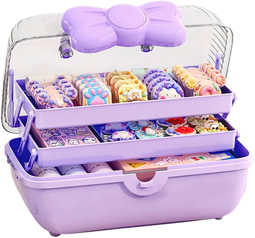4-in-1 Kids Hair Accessories Organizer Set