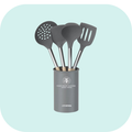 5pcs Silicone Spatula Set Heat-Resistant Kitchen Tools
