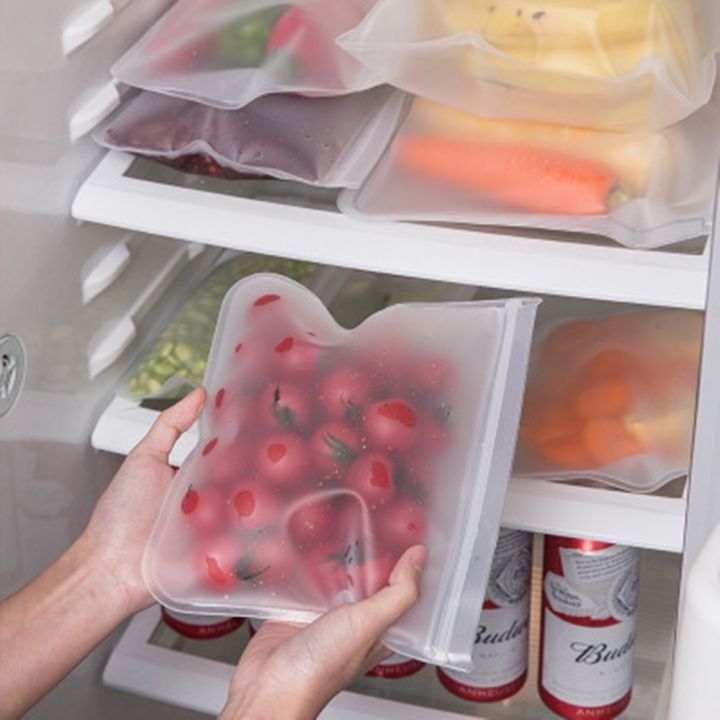 Reusable Silicone Food Storage Freezer Bags