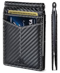 SERMAN BRANDS Slim RFID Money Clip Wallet
