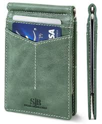 SERMAN BRANDS Slim RFID Money Clip Wallet