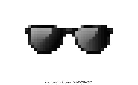 Pixel Black Retro Gamer Mosaic Sunglasses