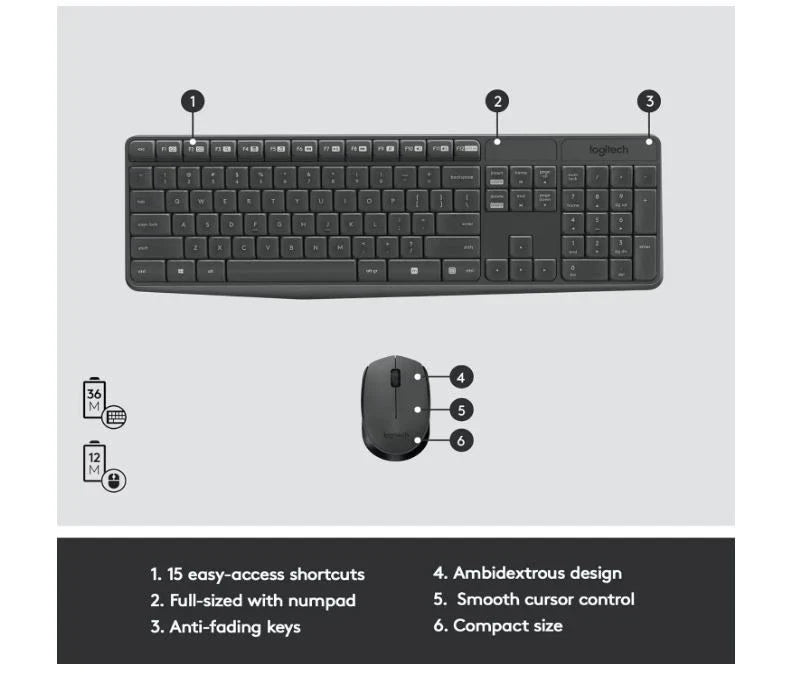 Logitech MK235 Wireless Combo