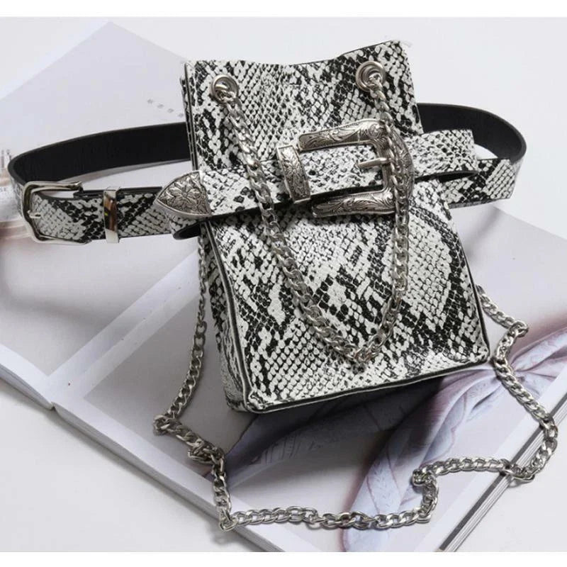 Snake Skin Waist Bag