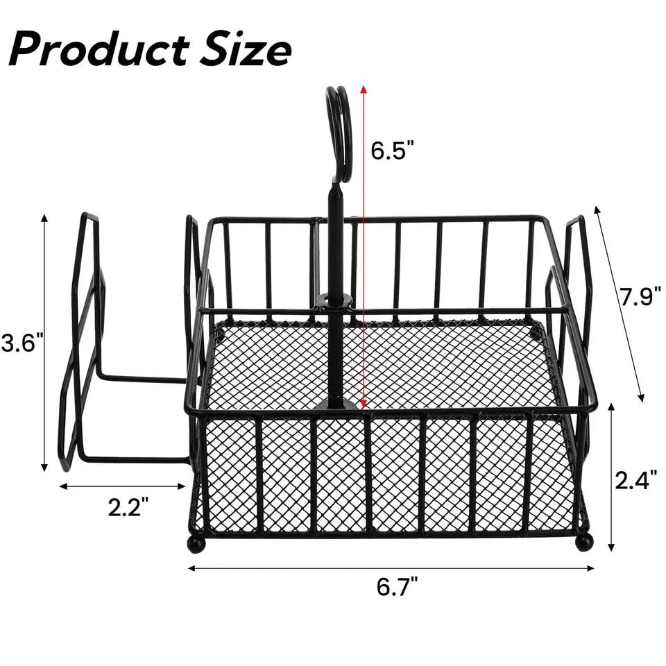 Metal Napkin Condiment Holder