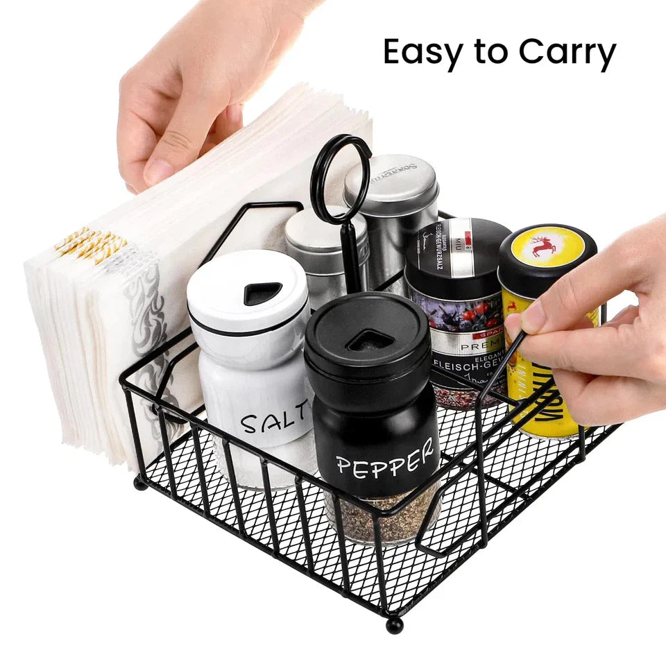 Metal Napkin Condiment Holder