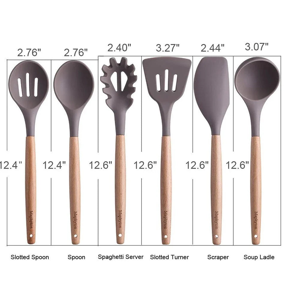 Mapthon Silicone Utensil Set